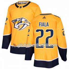 Nashville Predators Hockeydrakt Kevin Fiala 22 2017-2018 Golden Adidas Authentic - Herre